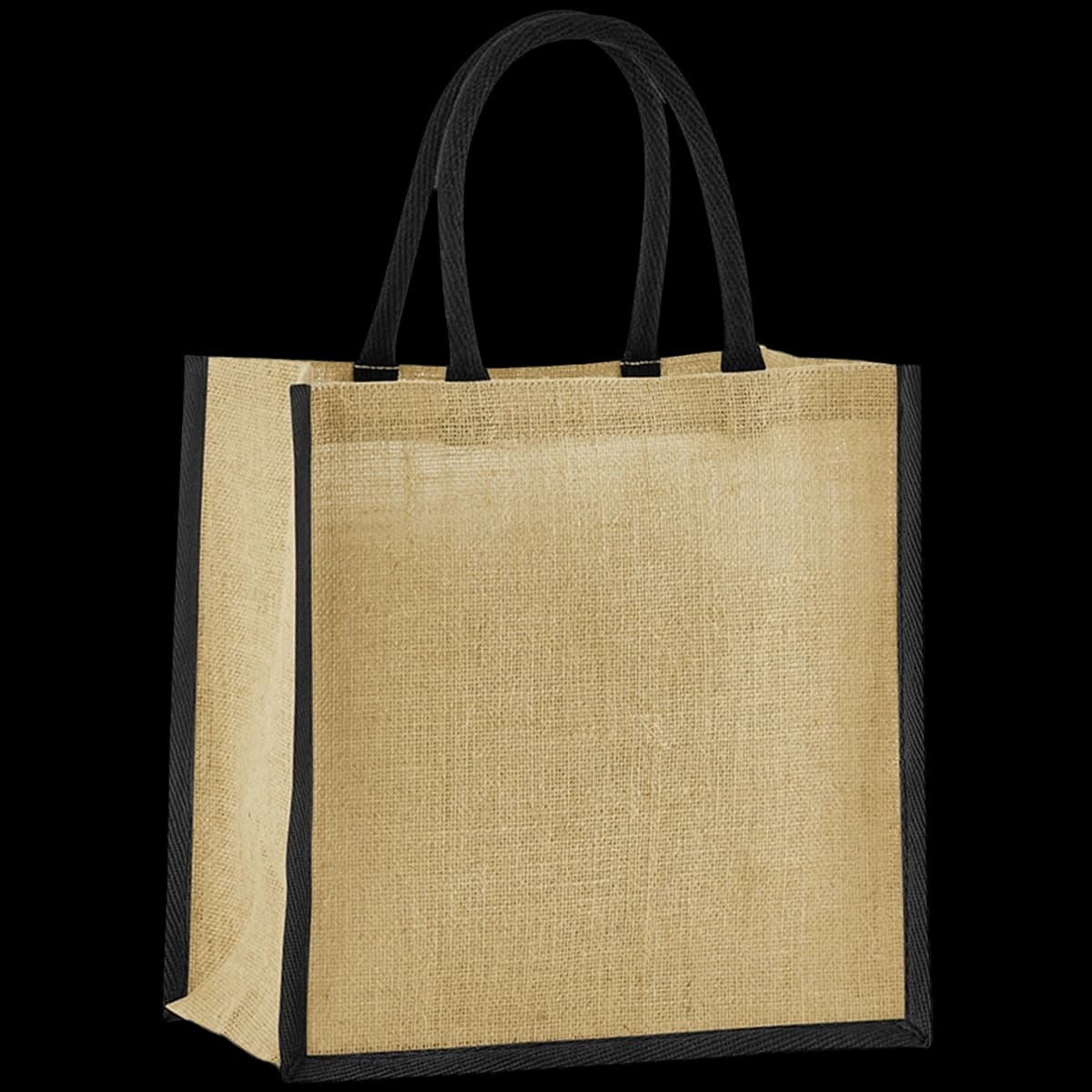 Westford Mill Natural Starched Jute Mini Gift Bag — front