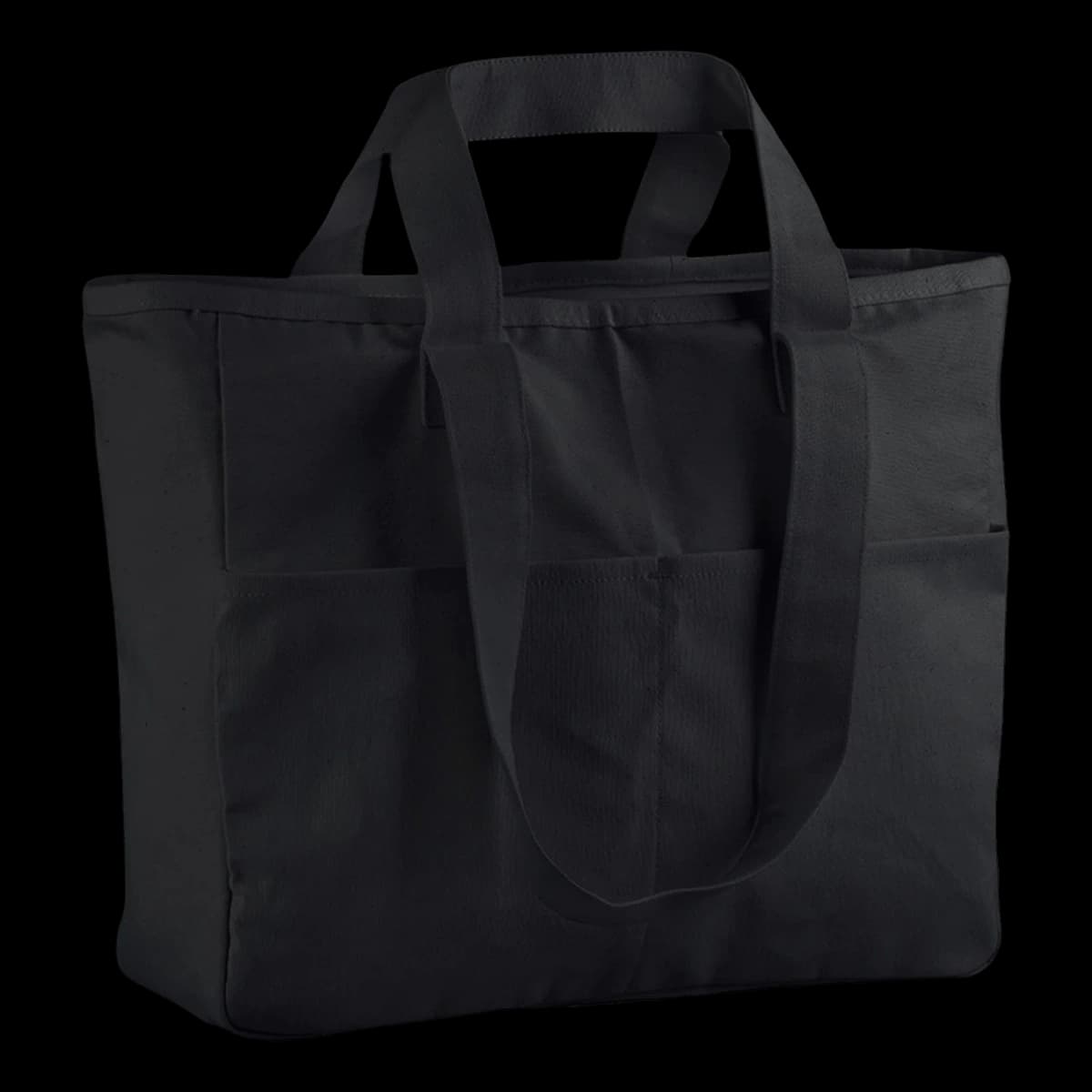 Westford Mill Double Handle Cargo Pocket Tote Bag — front