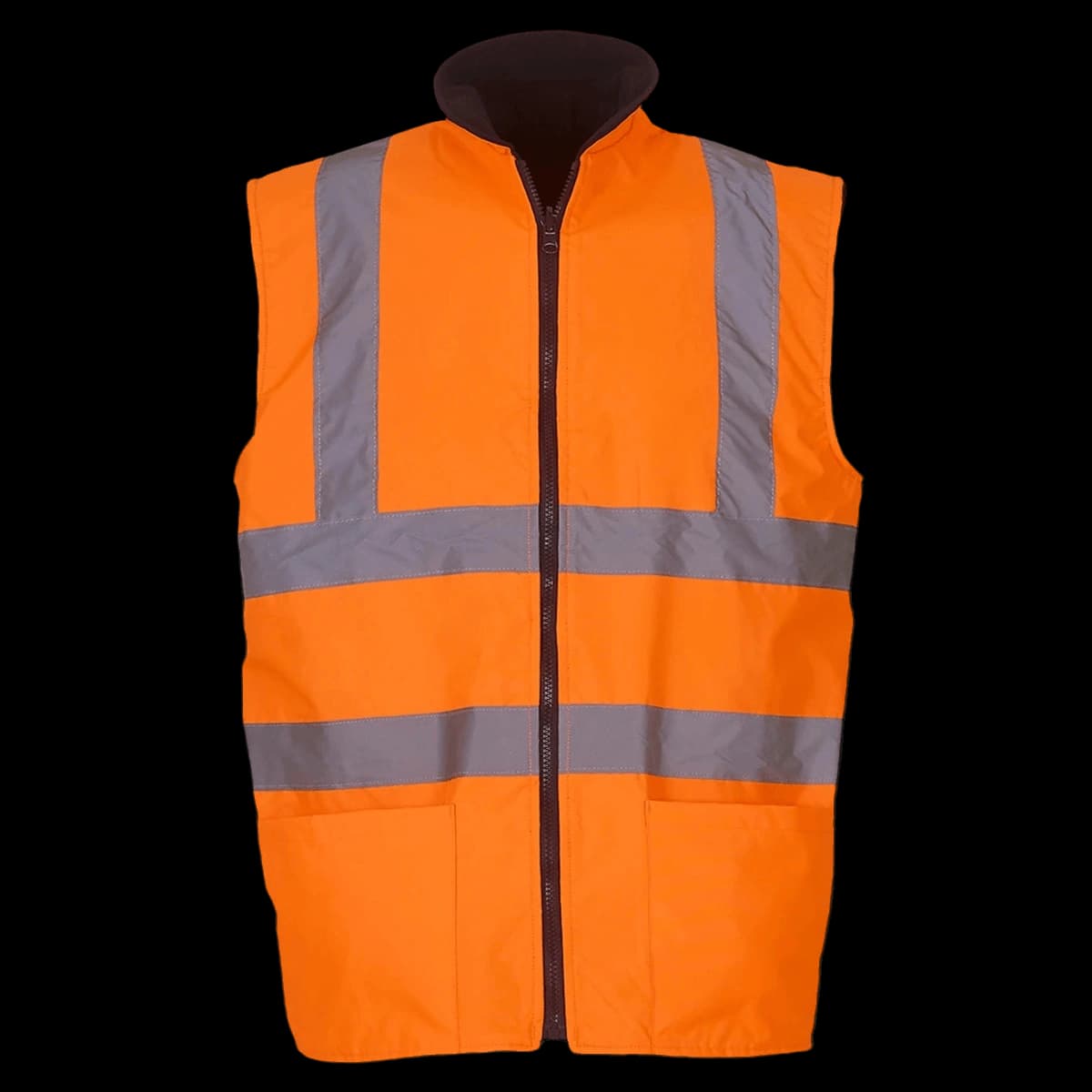 Yoko Hi-Vis Reversible Fleece Bodywarmer — front