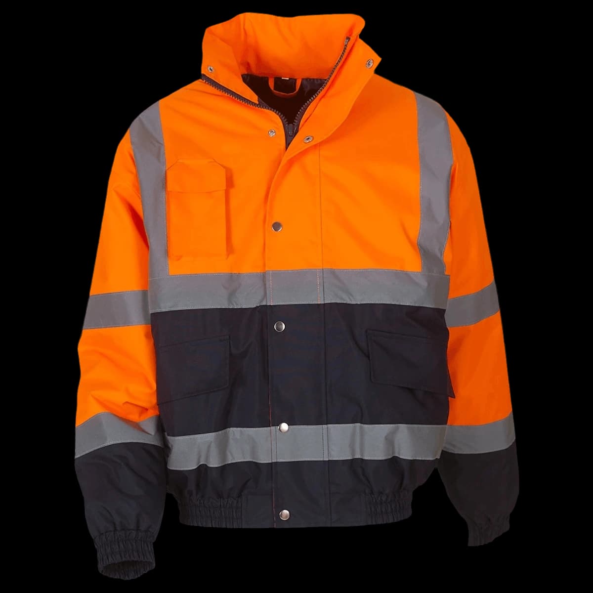 Yoko Hi-Vis Two Tone Bomber Jacket — front