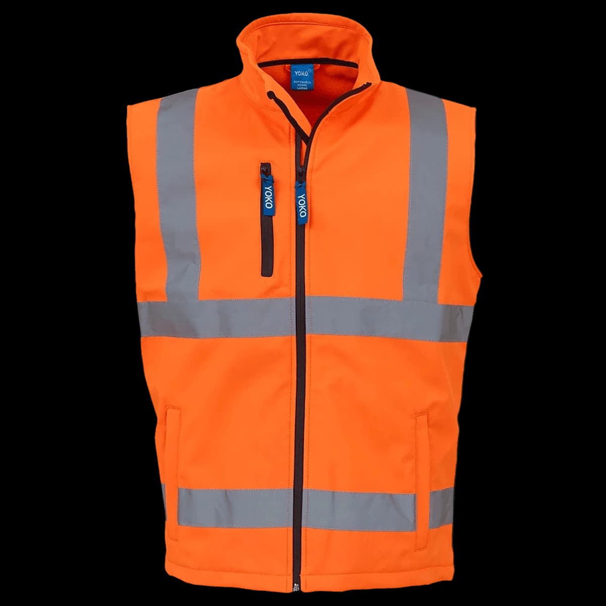 Yoko Hi-Vis Soft Shell Gilet — front