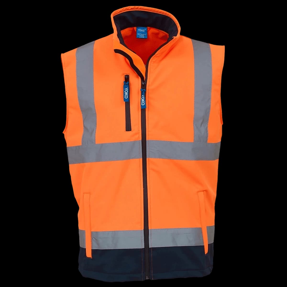 Yoko Hi-Vis Soft Shell Gilet — front