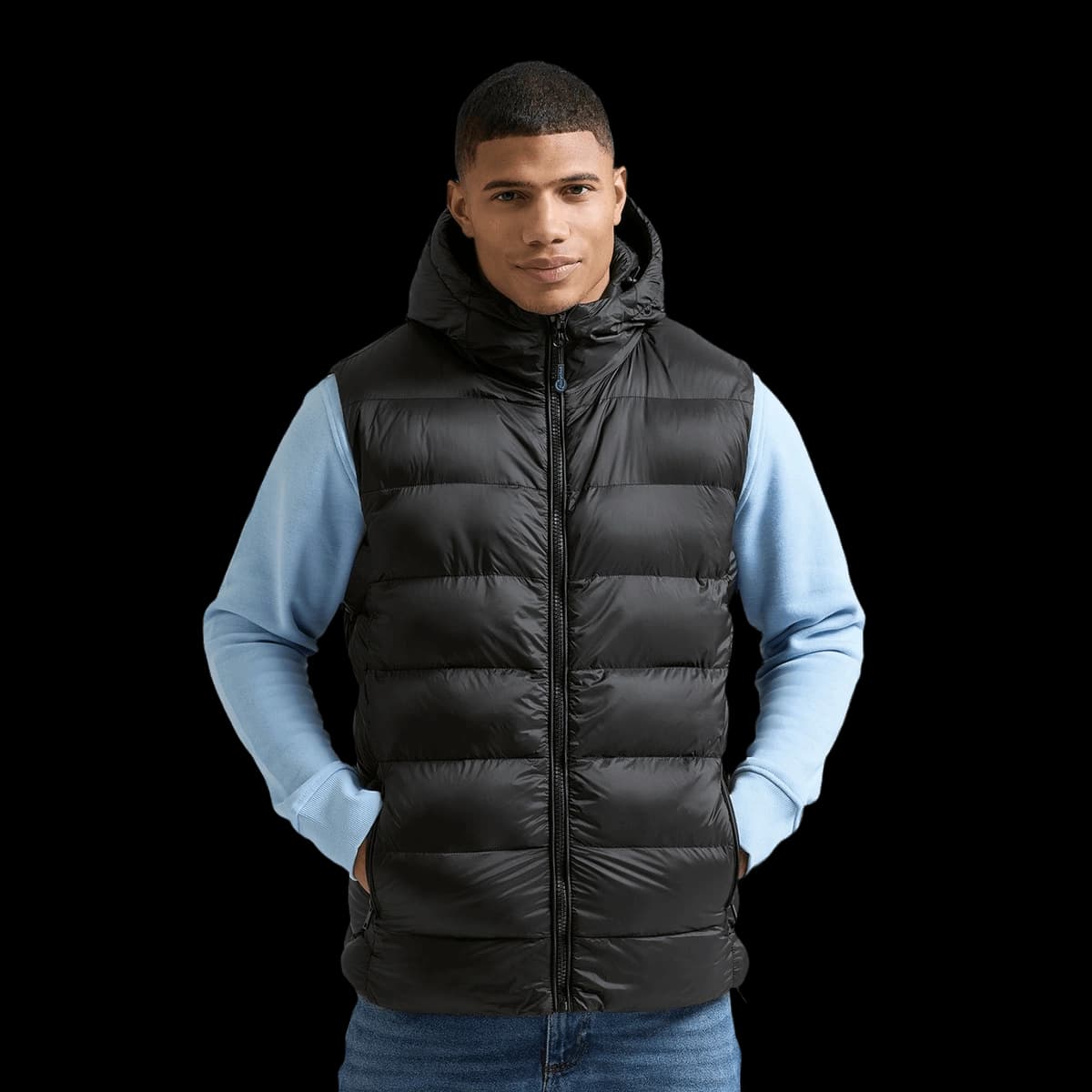 Solitude recycled hooded bodywarmer