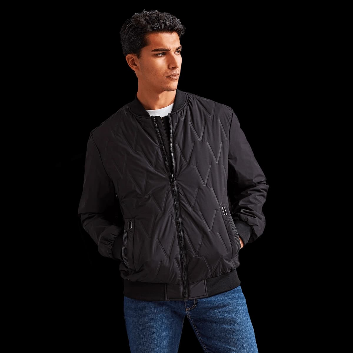 Vector moulded bomber jacket