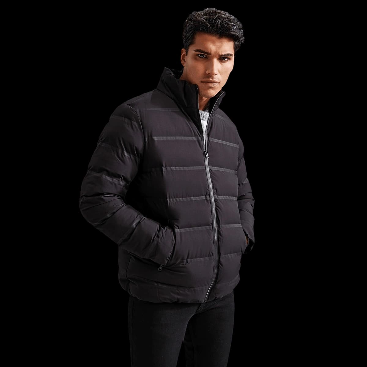Welded padded jacket