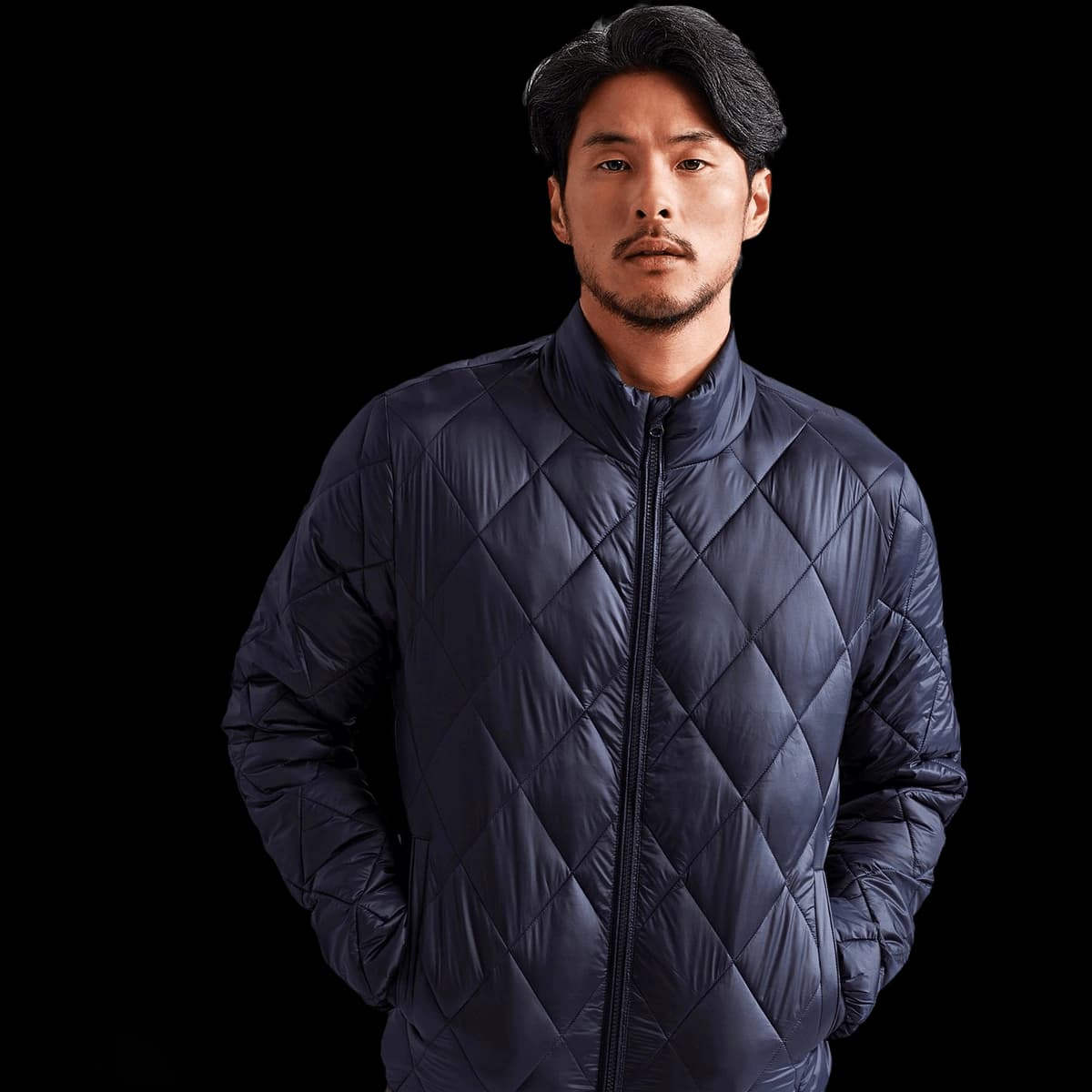 Diamond pane padded Jacket