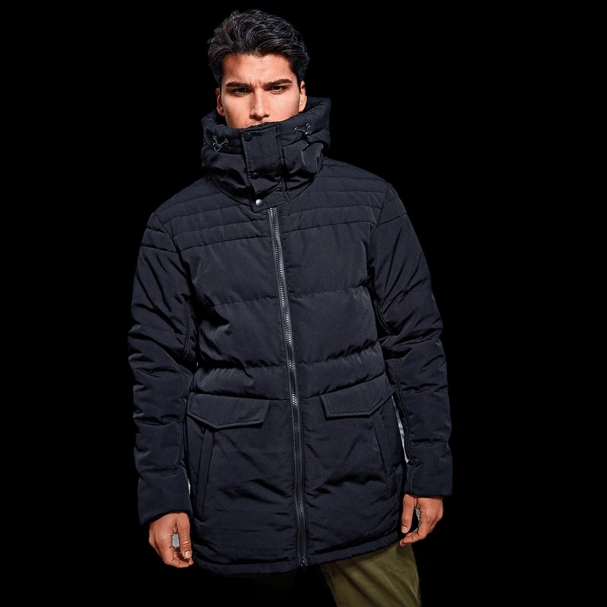Obsidian padded jacket