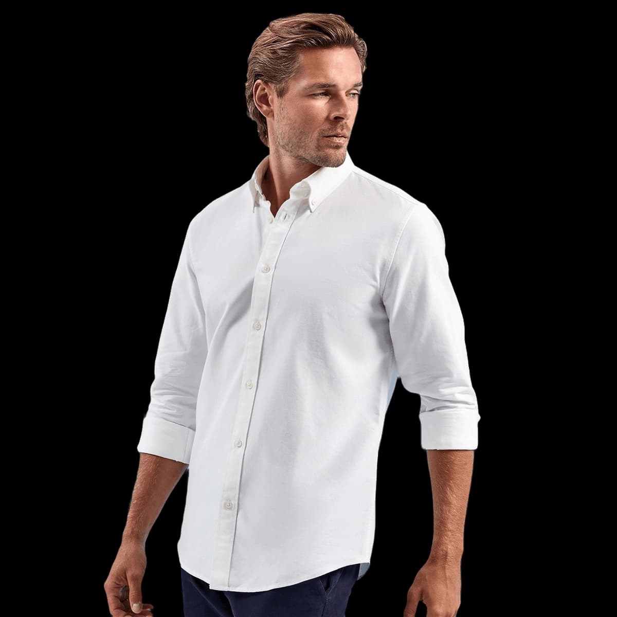 Men’s cotton long sleeve Oxford shirt