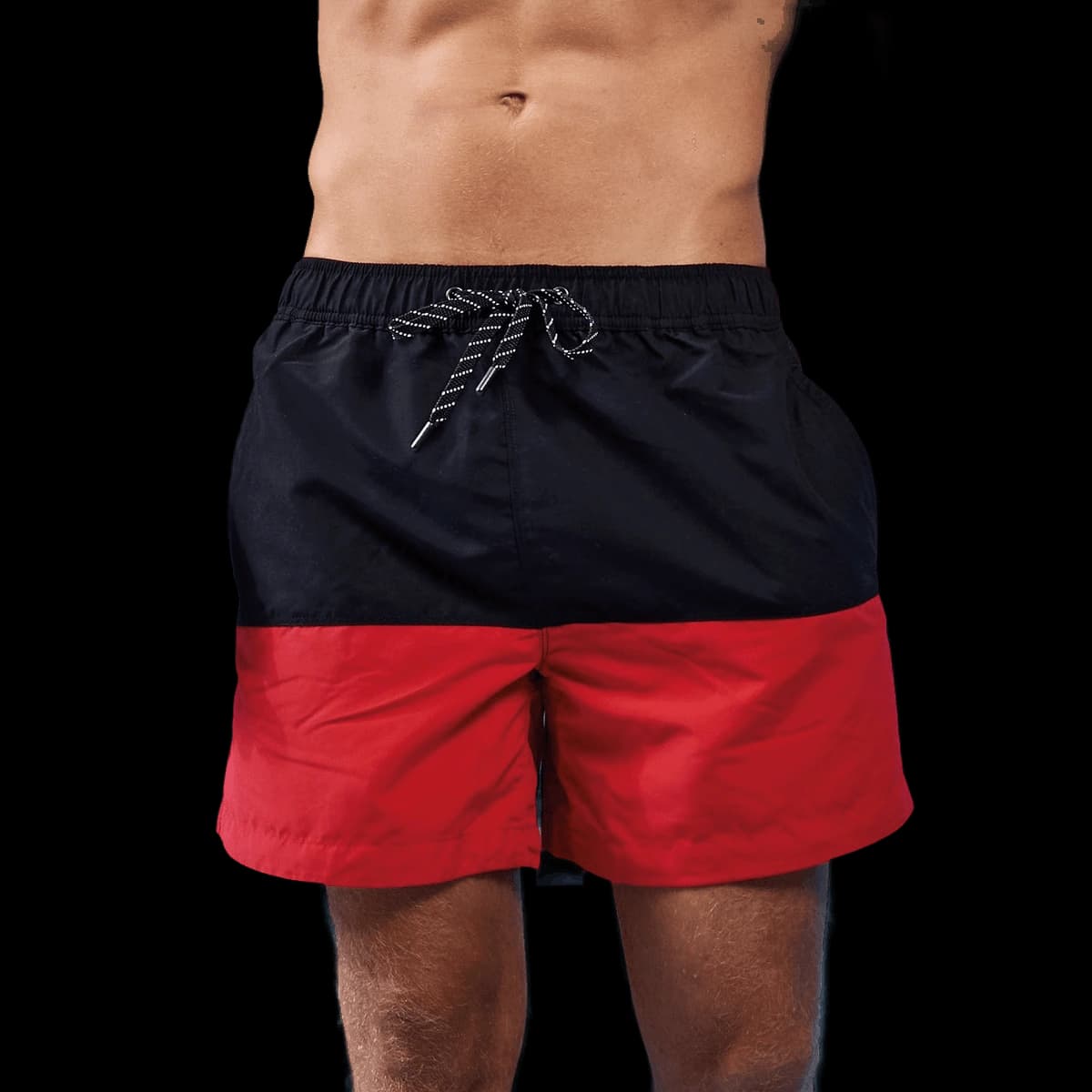 Block colour swim shorts