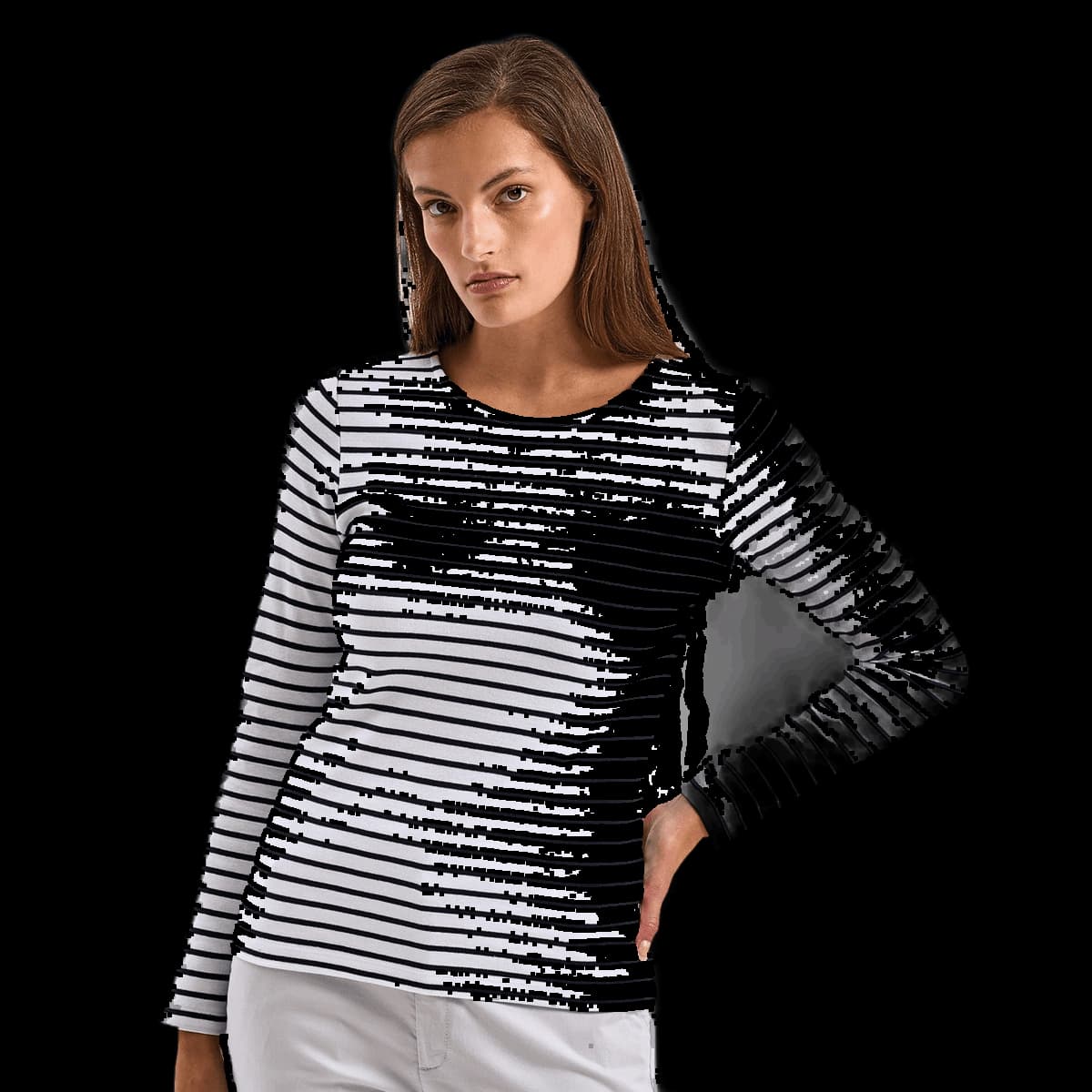 Women's Marinière coastal long sleeve tee