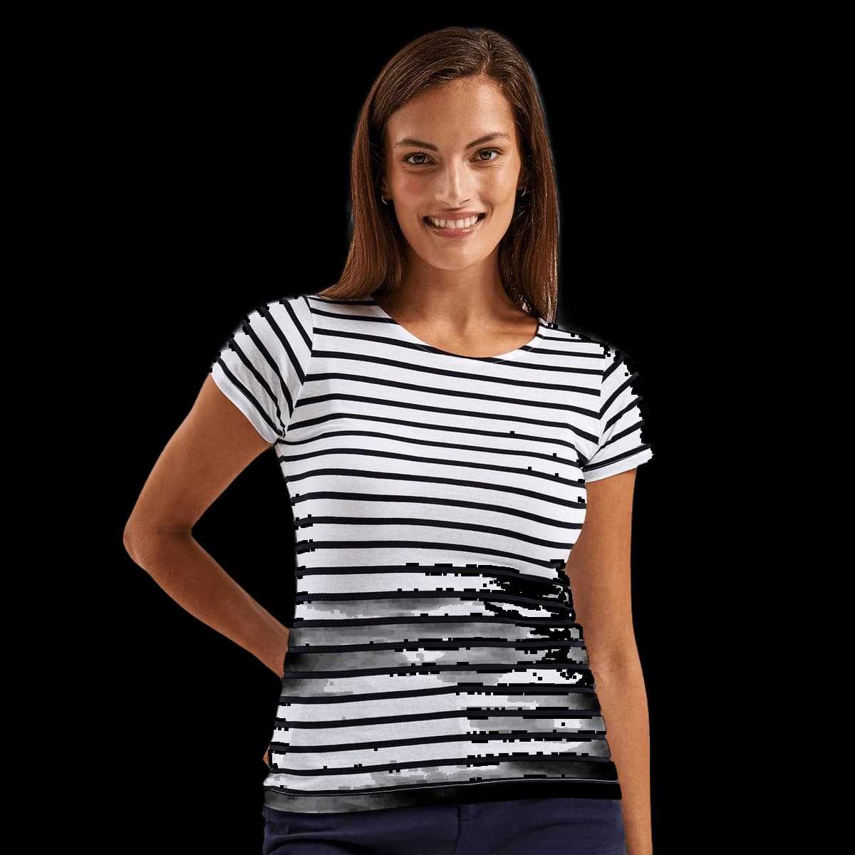 Women's Marinière coastal short sleeve tee