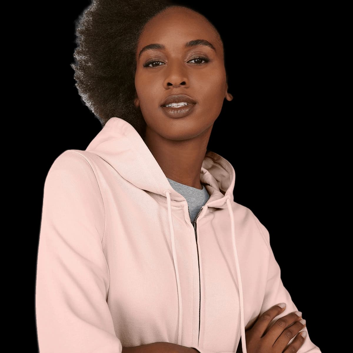 B&C Inspire Zipped Hood /women