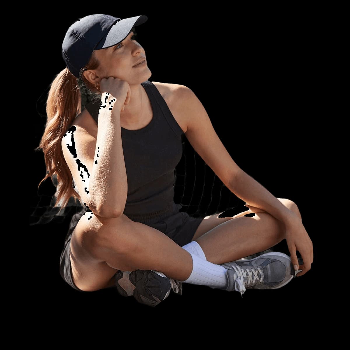 Multi-sports performance ponytail cap