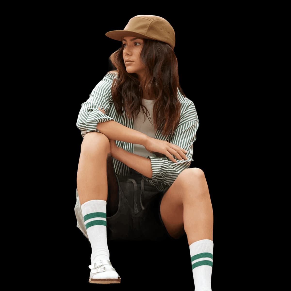 Recycled fleece outdoor camper cap