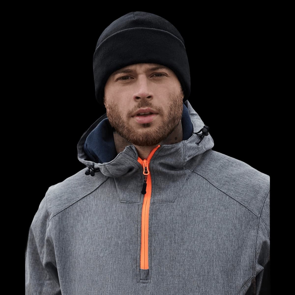 Recycled fleece cuffed beanie