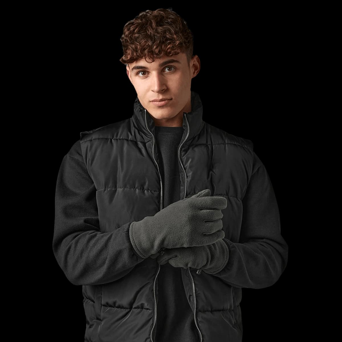 Recycled fleece gloves