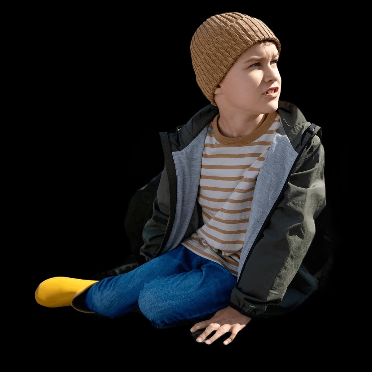 Organic cotton kids beanie