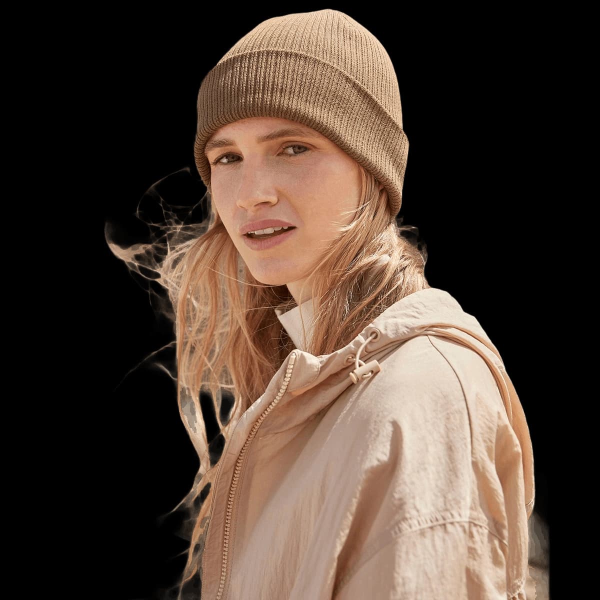 Polylana® ribbed beanie