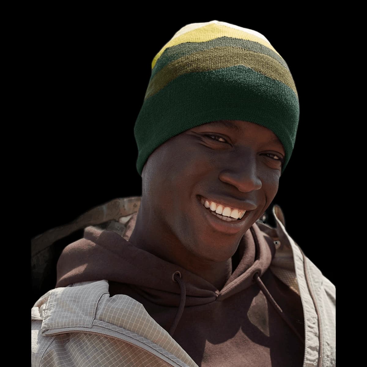 Mountain peaks pull-on beanie