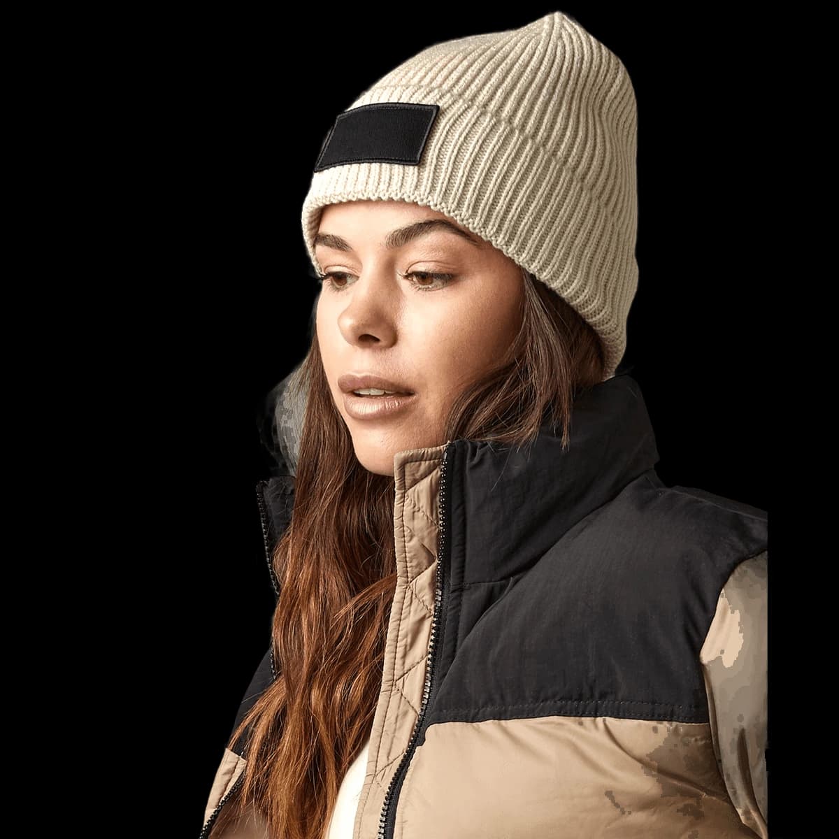 Fashion patch beanie