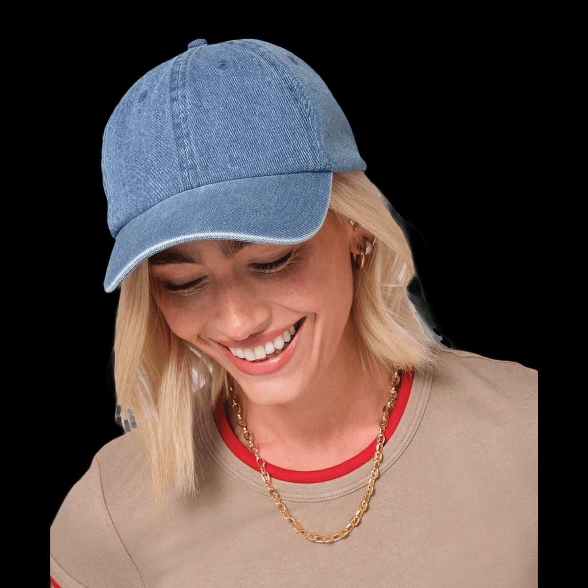 Denim cap