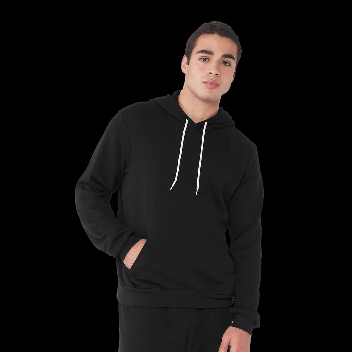 Unisex polycotton fleece pullover hoodie
