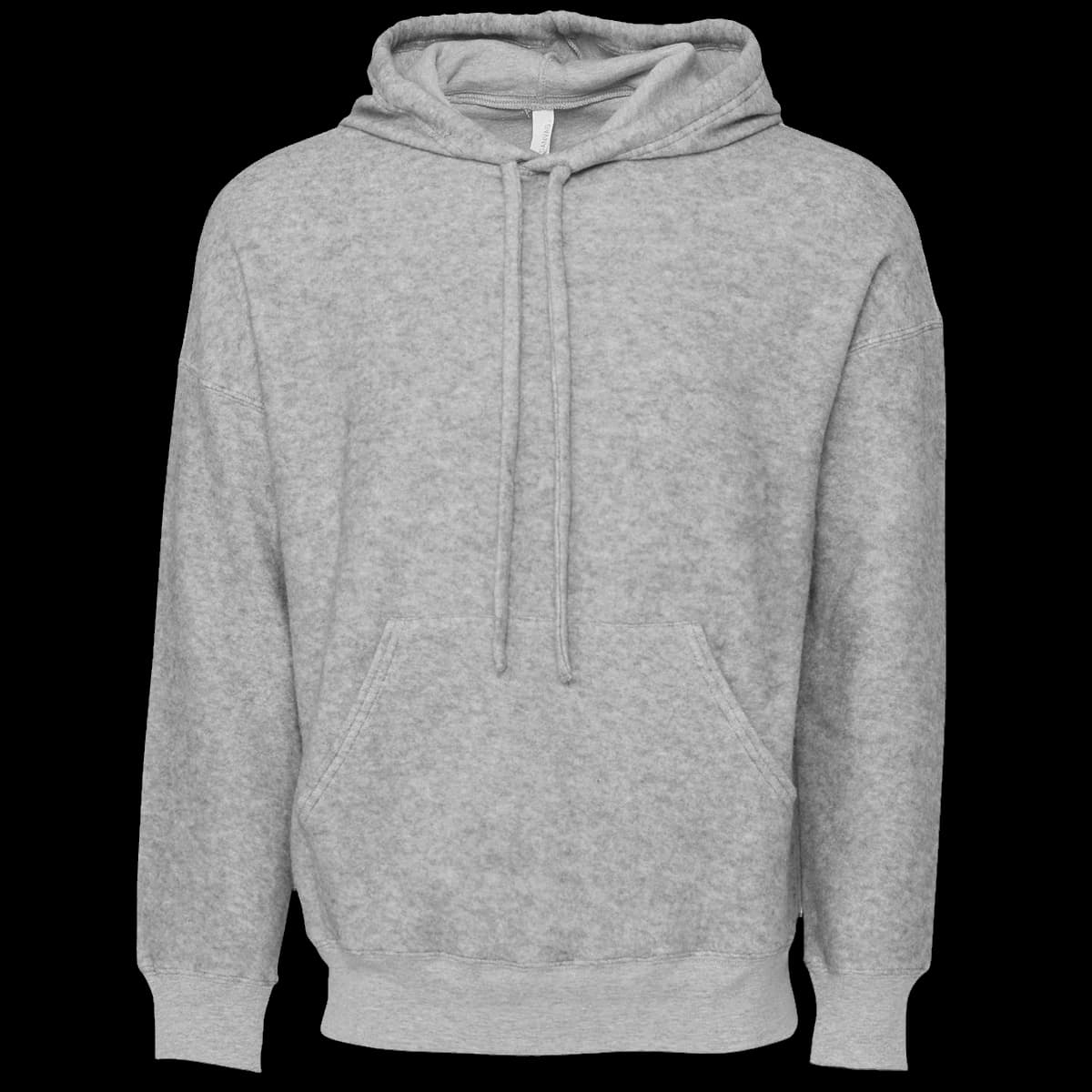 Unisex sueded fleece pullover hoodie