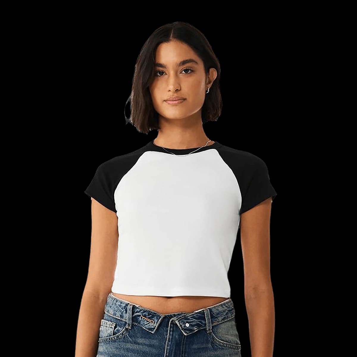 Women’s micro rib raglan baby t-shirt