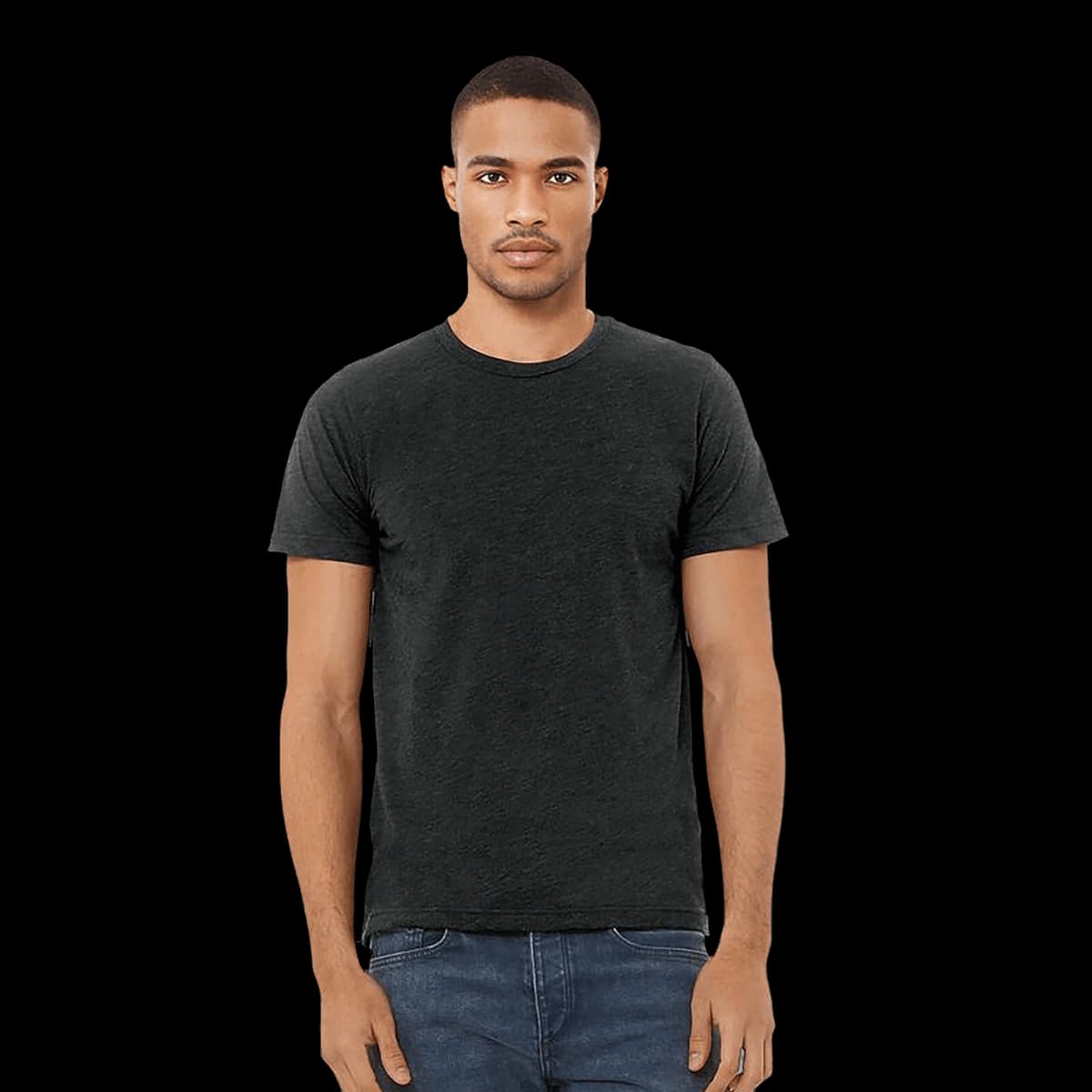 Unisex triblend crew neck t-shirt