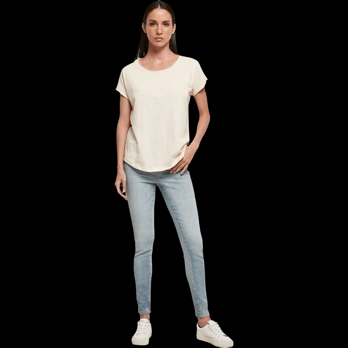 Women's long slub tee