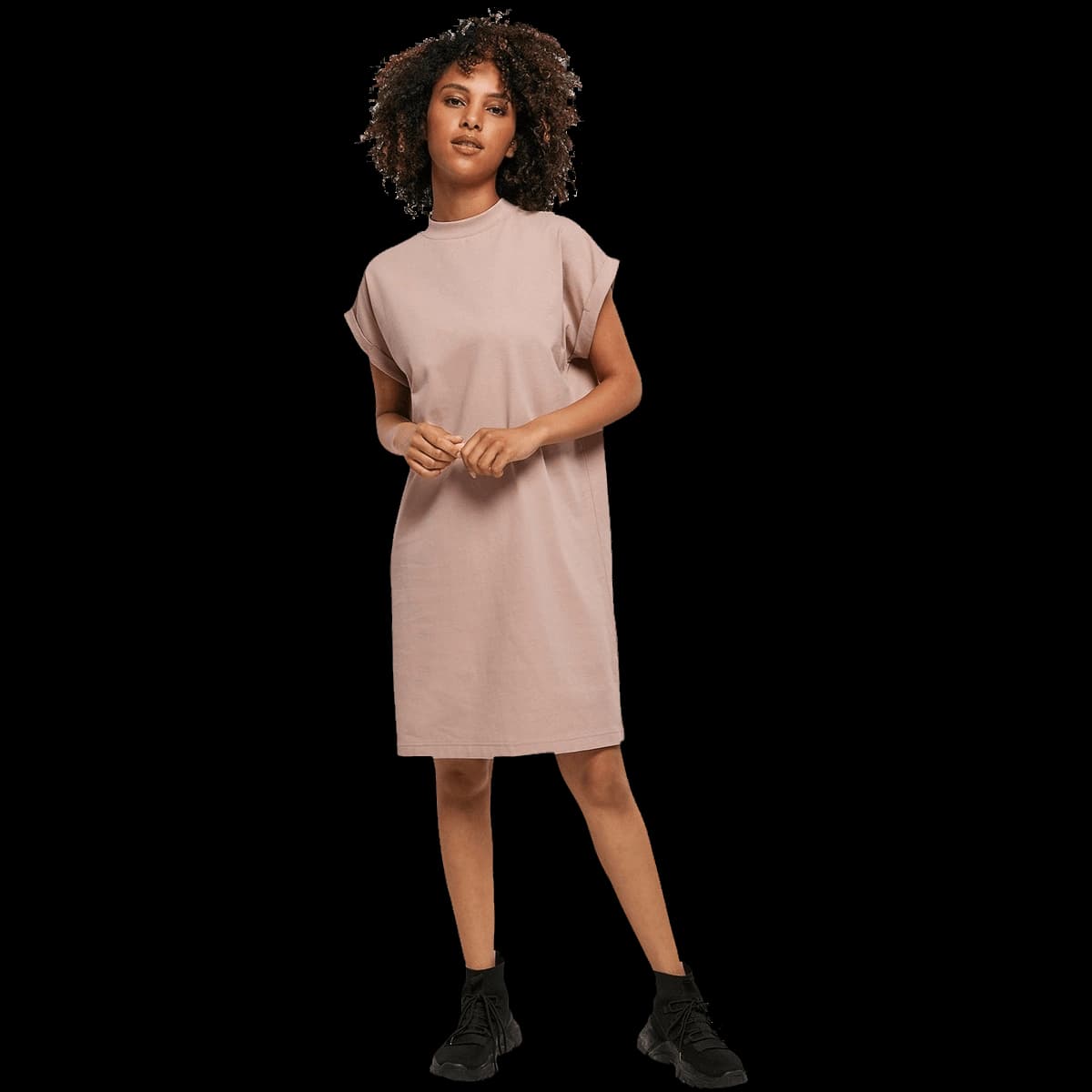 Women's turtle extended shoulder dress