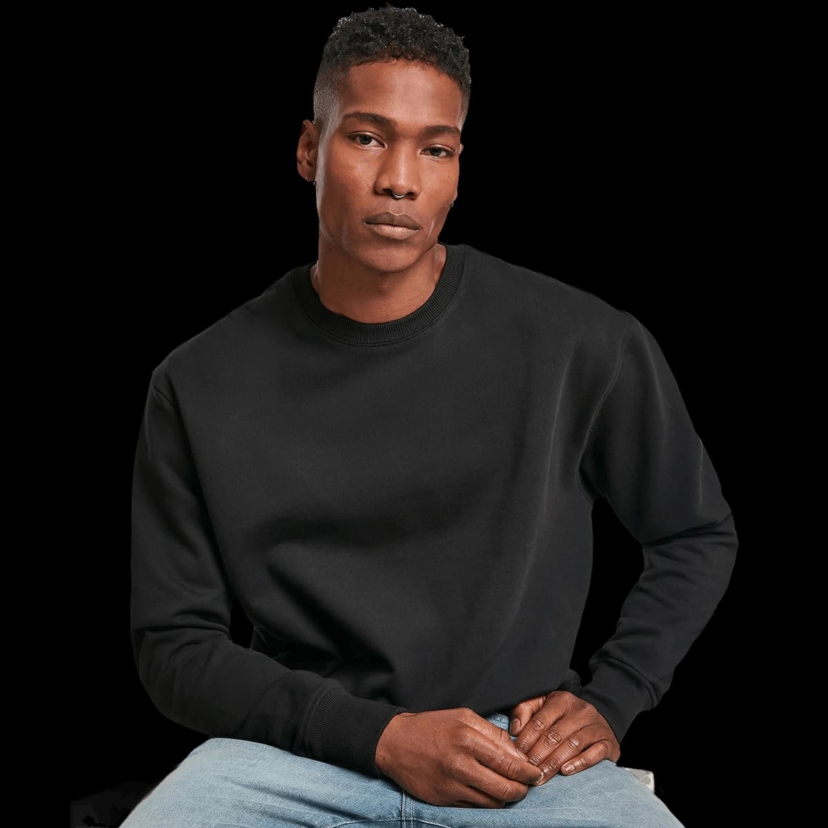 Premium oversize crew neck