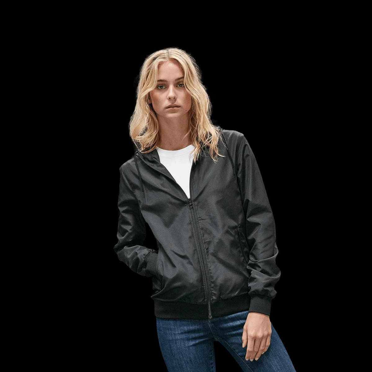 Women's recycled windrunner