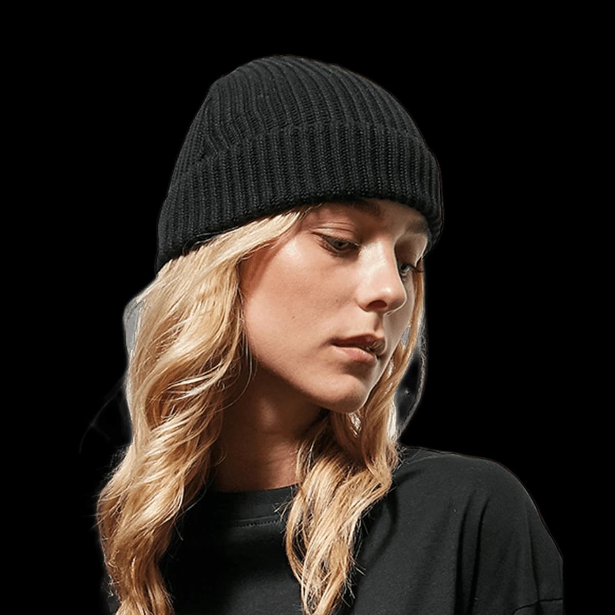 Recycled yarn fisherman beanie