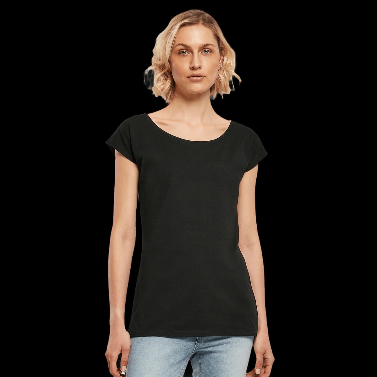 Women's wide neck tee