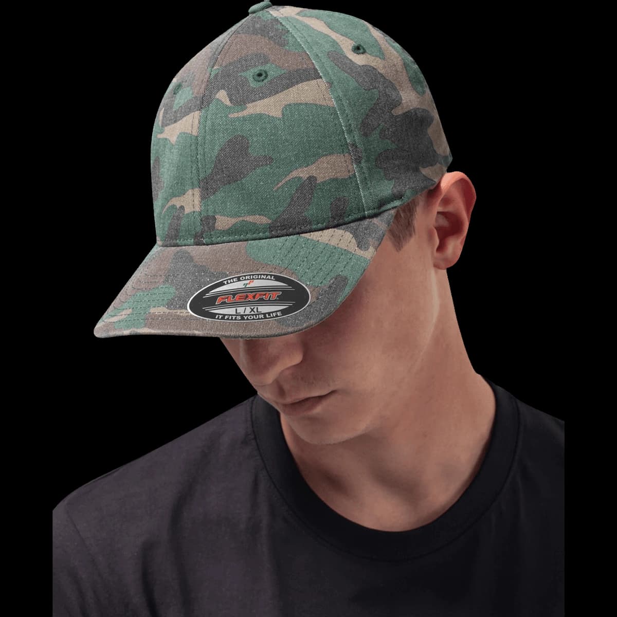 Flexfit garment washed camo (6977CA)