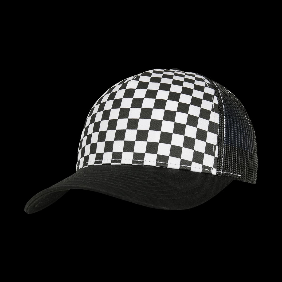 Checkerboard retro trucker (6506CB)