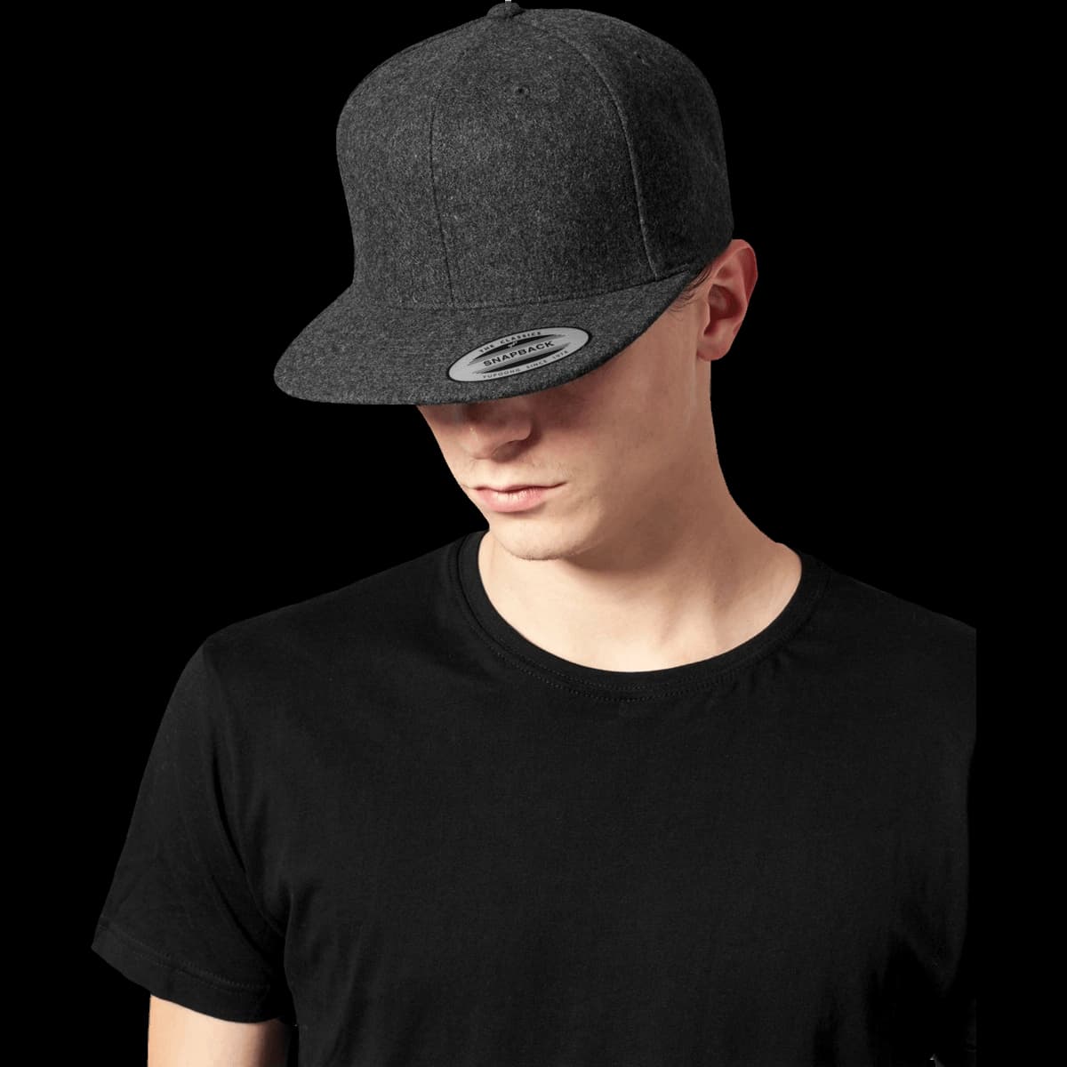 Melton wool snapback (6689M)
