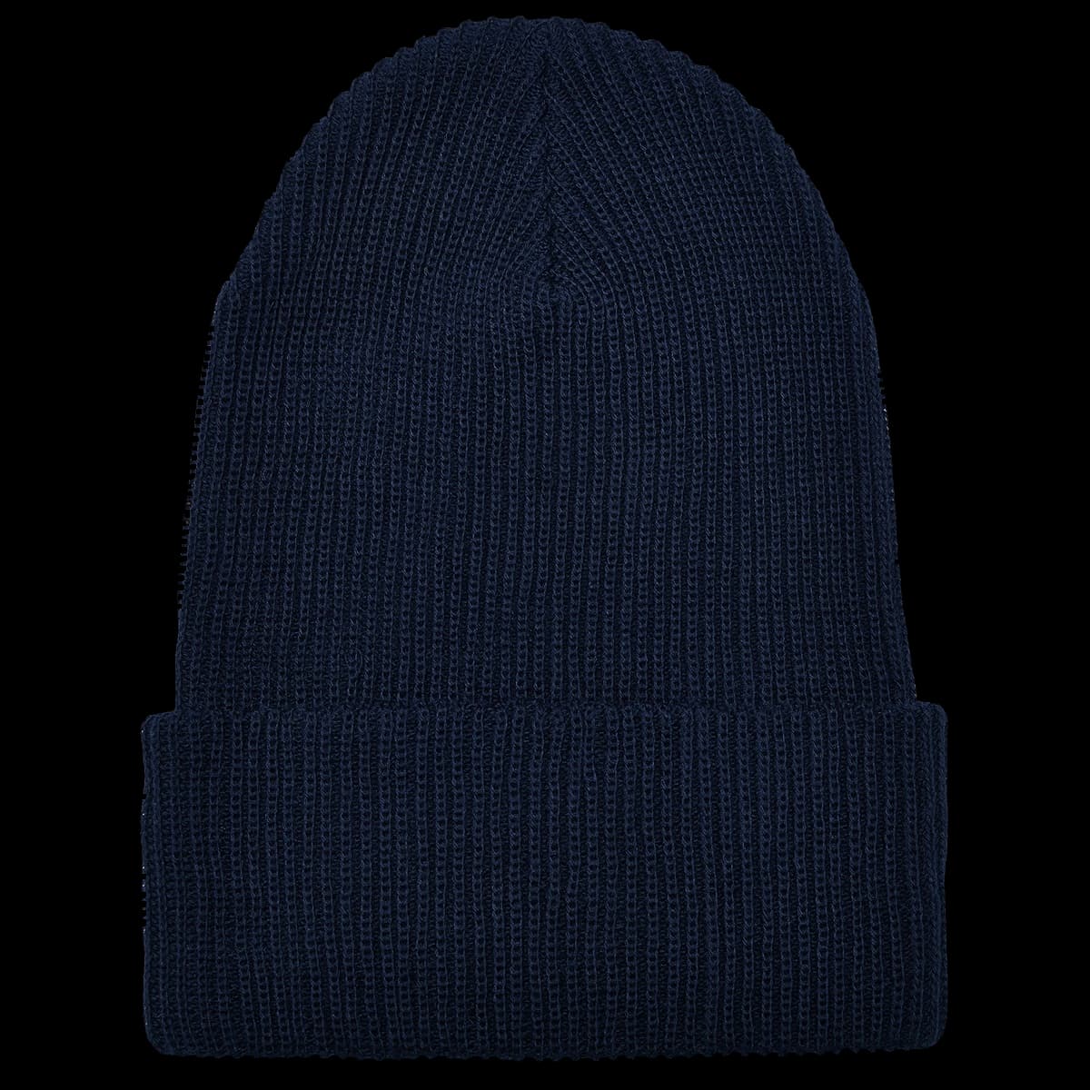 Recycled yarn ribbed knit beanie (1504RY)