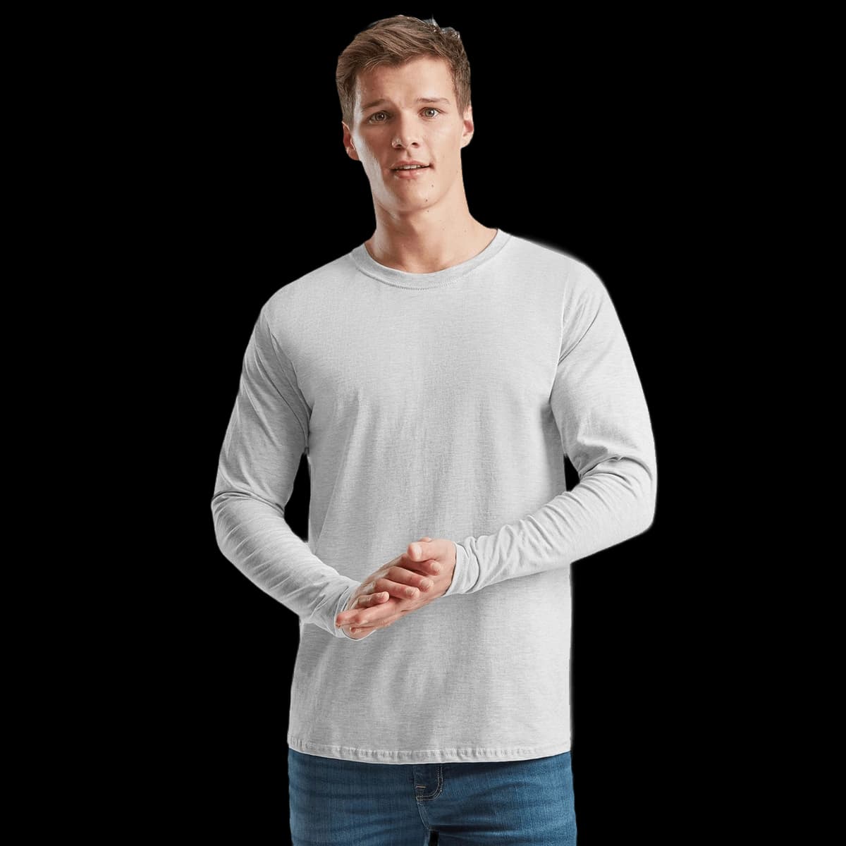 Iconic 195 ringspun premium long sleeve T