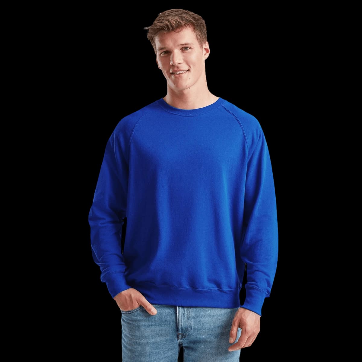 Lightweight raglan sweatshirt