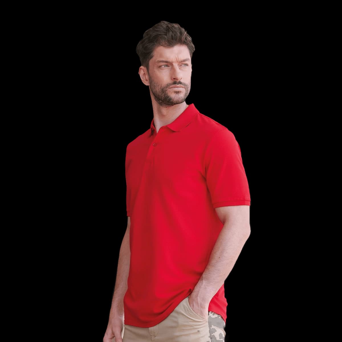 Micro-fine piqué polo shirt