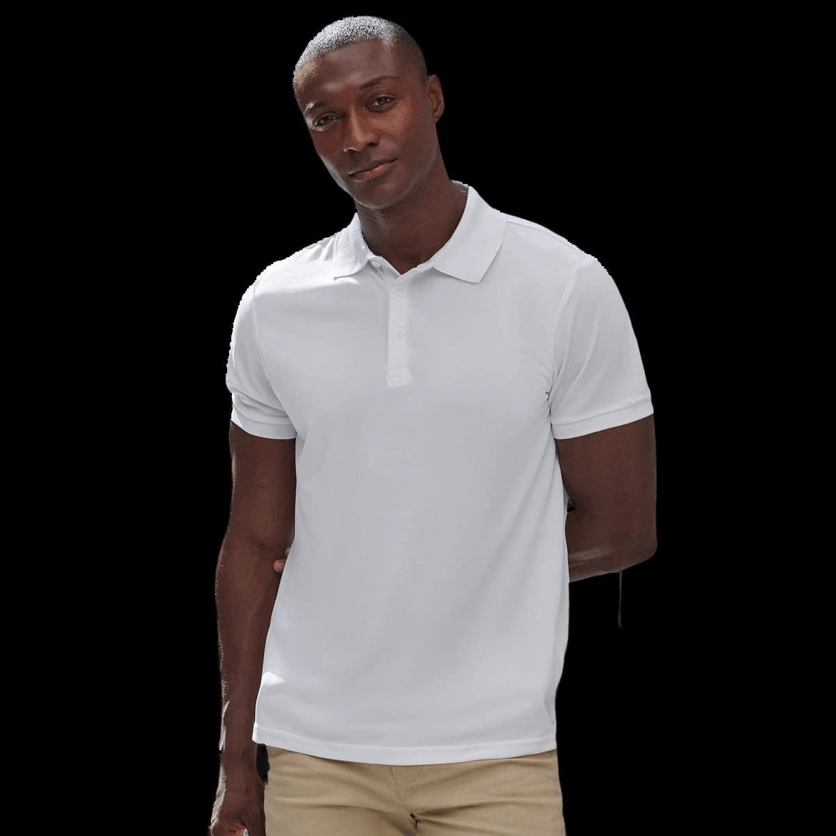 Recycled polyester polo shirt