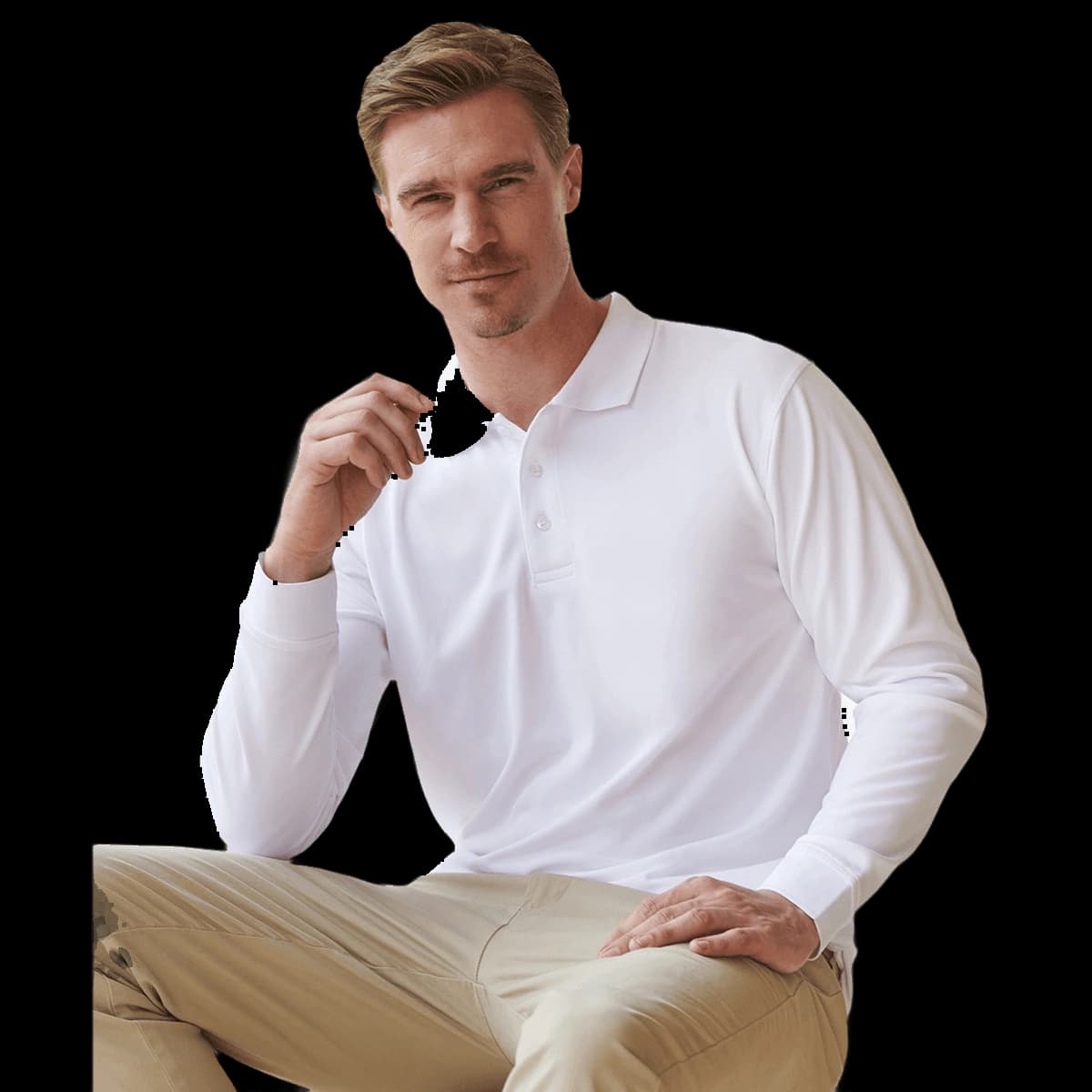 Long sleeve Coolplus® polo shirt