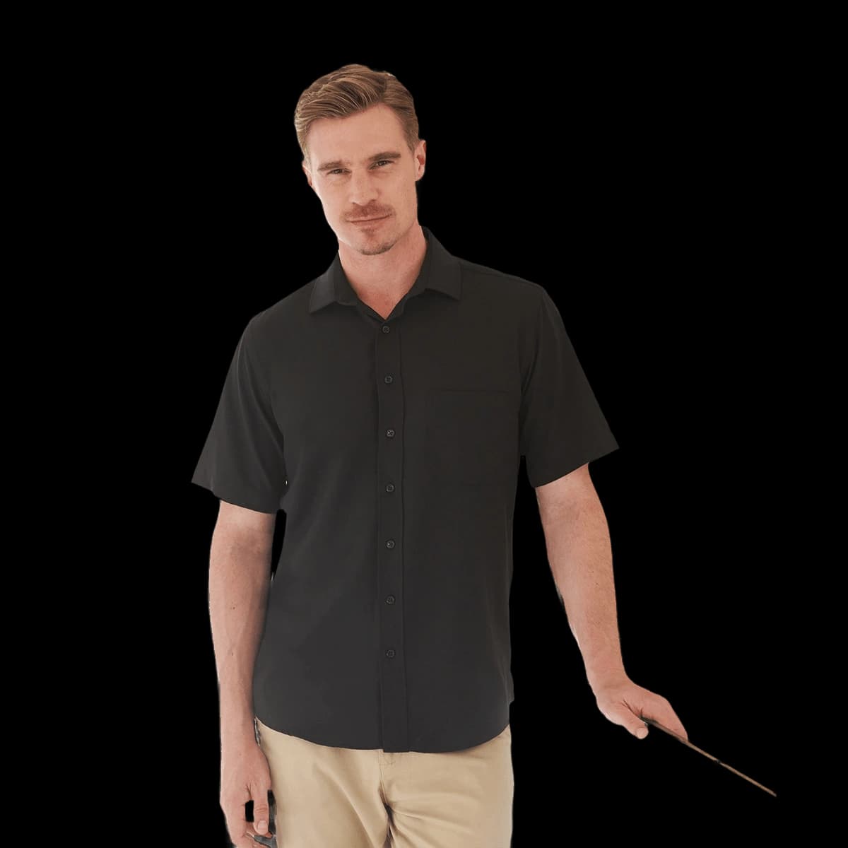 Wicking antibacterial short sleeve shirt