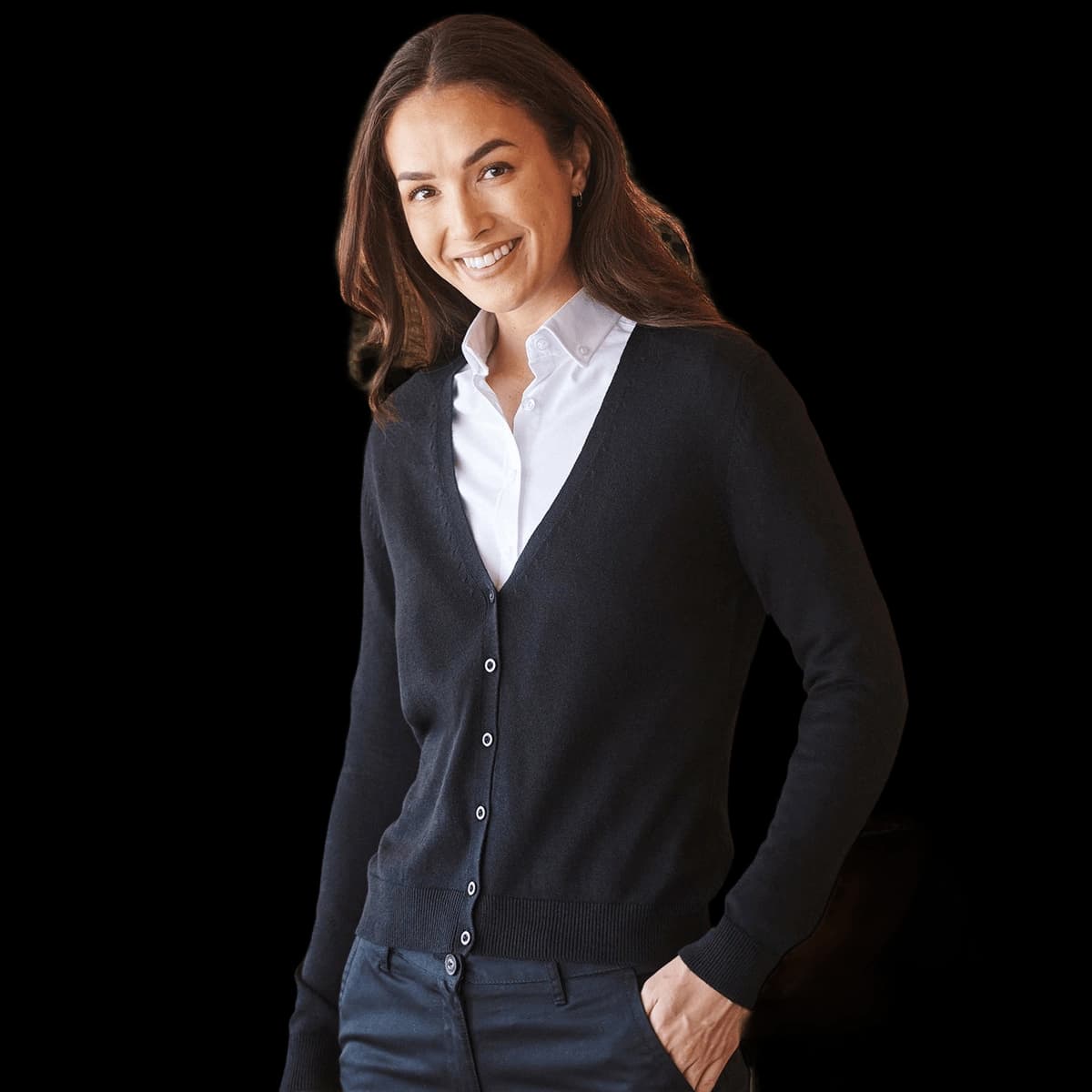 Women's v-neck cardigan