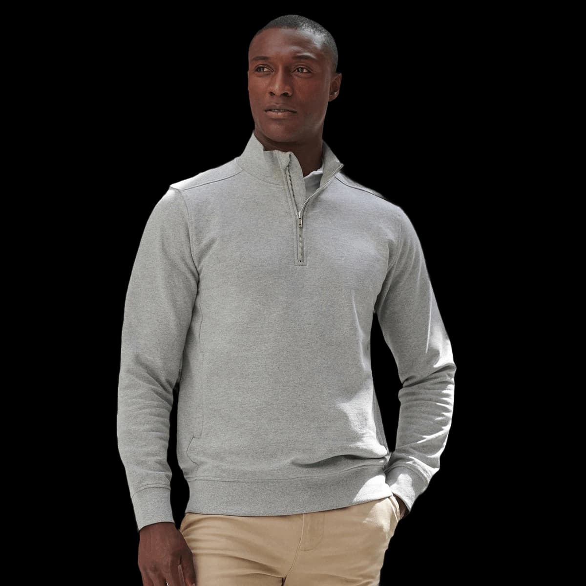 Unisex sustainable ¼-zip sweatshirt
