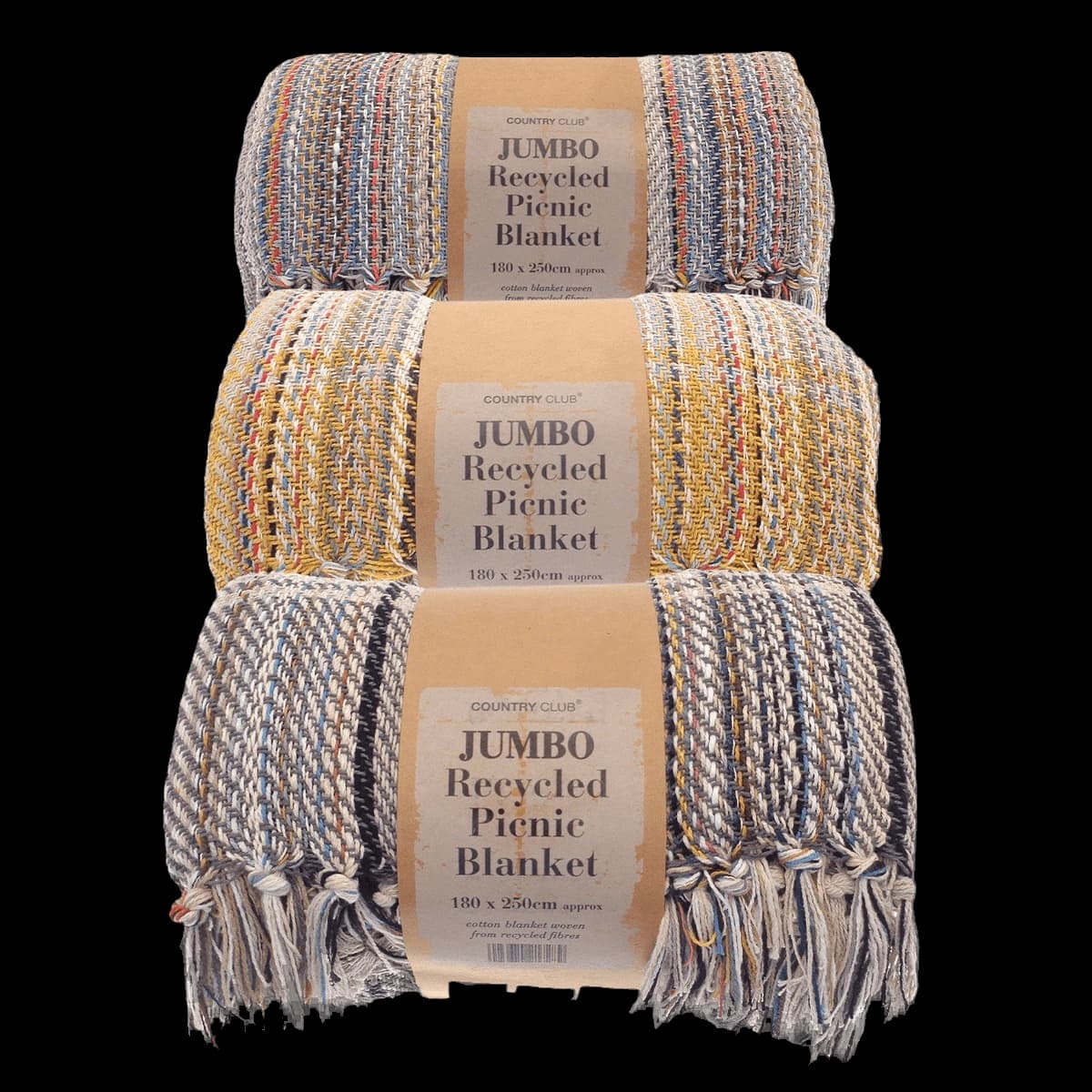 Jumbo recycled picnic blanket
