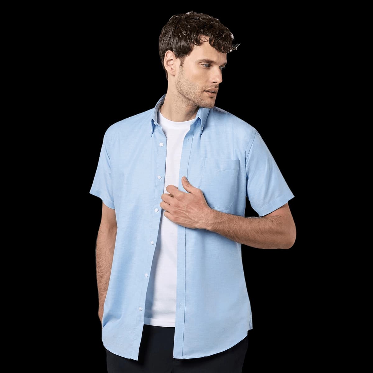 Slim fit workwear Oxford shirt short sleeve