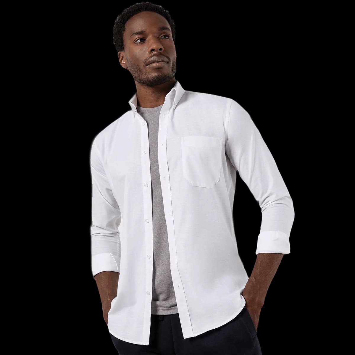 Slim fit workwear Oxford shirt long-sleeved (slim fit)